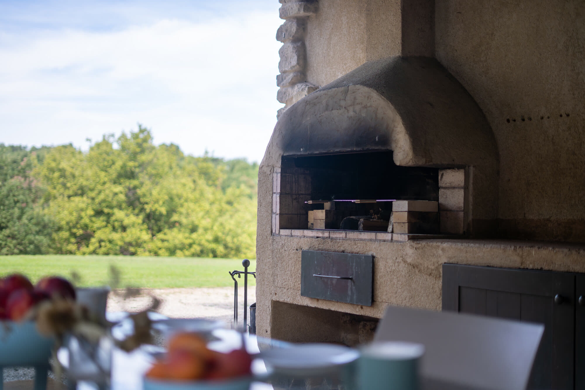Four à bois et barbecue